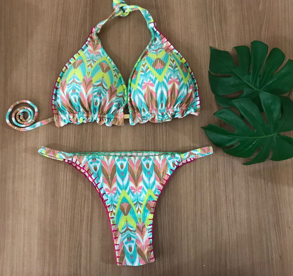 FANTASTIC MULTI-COLOR PRINT BIKINI