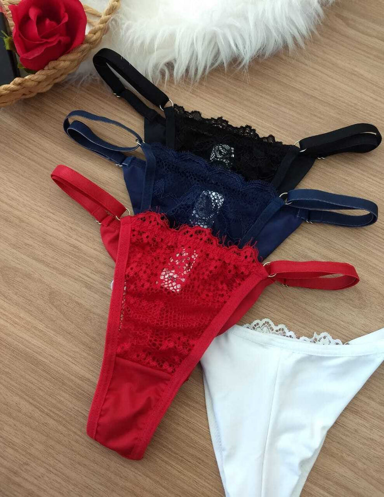 Red brazilian thong